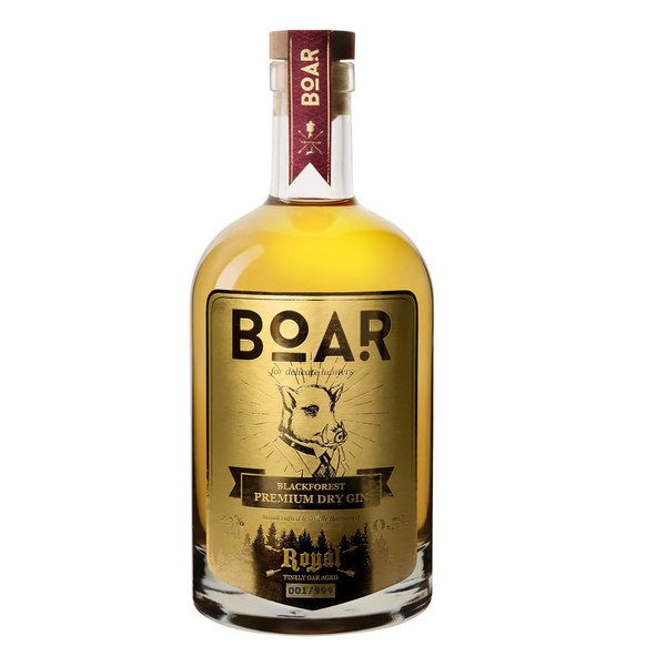 Boar Royal Premium Dry Gin (0,5l) Im Barrique gereift