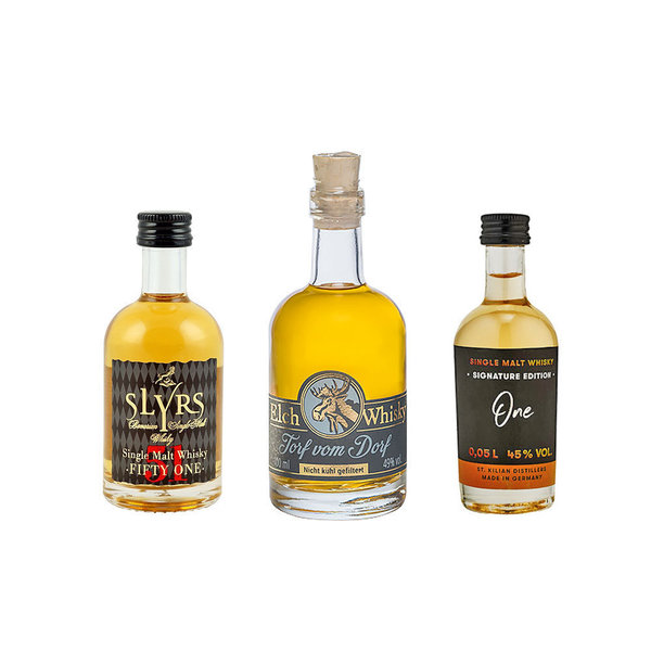 3er Whisky Minis - Slyrs/Elch/St.Kilian