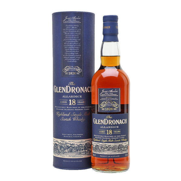 GlenDronach Allardice, 18 Jahre, Sherry Cask Highland Whisky