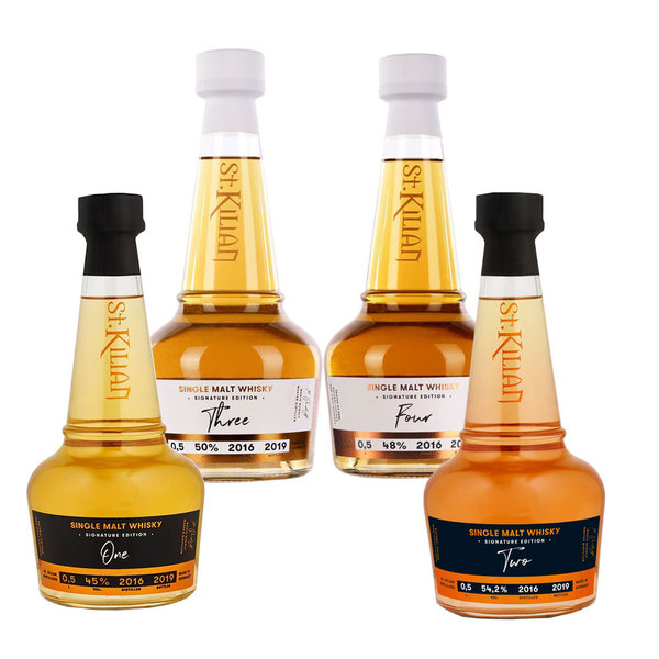 St. Kilian Collection Signature Edition "One/Two/Three/Four" 4 x Single Malt Whisky