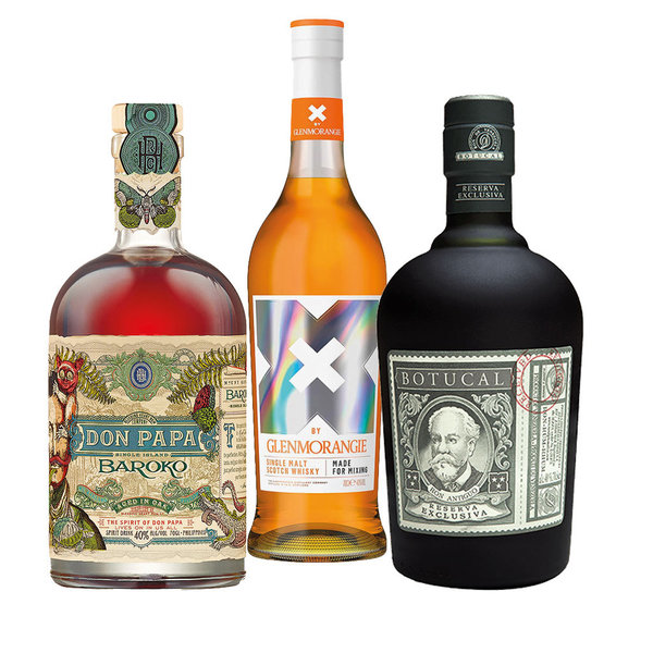 Don Papa Rum + X by Glenmorangie + Botual Reserva Rum im - Made for Mixing Single Malt Scotch Whisky